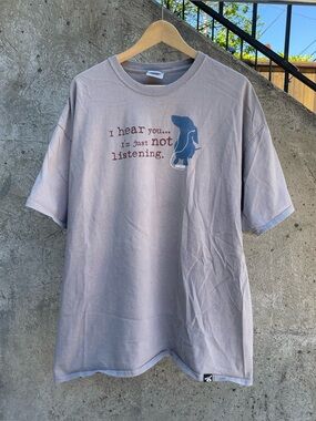 Dog is Good “I hear you…I’m just not listening” dachshund graphic tee size 2XL